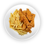 Chicken Strips With Large Chips 