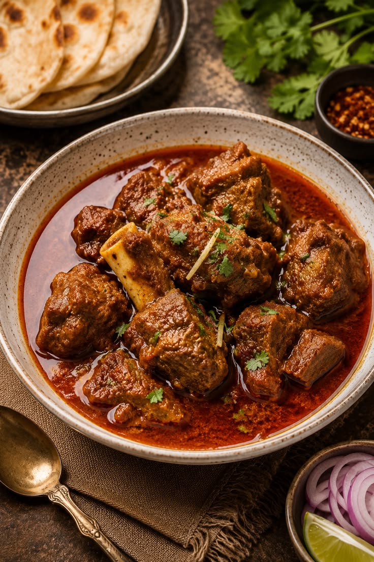 Rich traditionally cooked authentic Indian curry served hot at Cafe India in Renfrew.